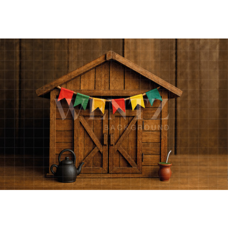 Fabric Photography Background Barn / Backdrop 7678