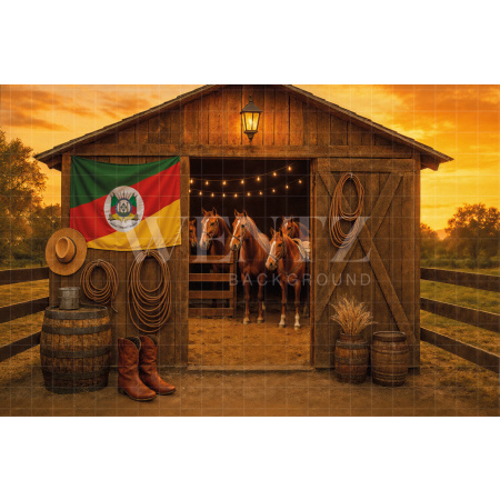 Fabric Photography Background Barn / Backdrop 7681