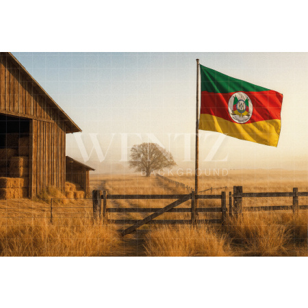 Fabric Photography Background Barn / Backdrop 7684