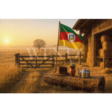 Fabric Photography Background Barn / Backdrop 7685