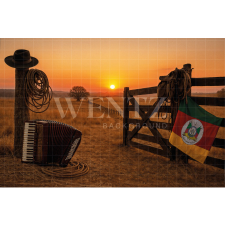 Fabric Photography Background Farm / Backdrop 7691