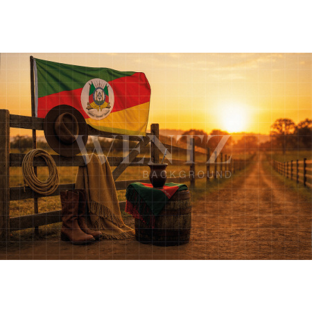 Fabric Photography Background Farm / Backdrop 7694