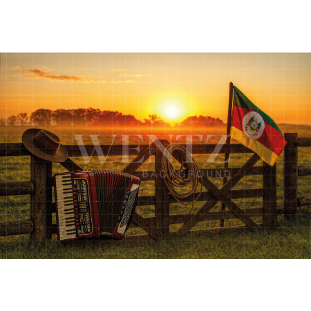 Fabric Photography Background Farm / Backdrop 7698