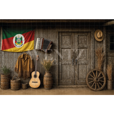 Fabric Photography Background Barn / Backdrop 7720