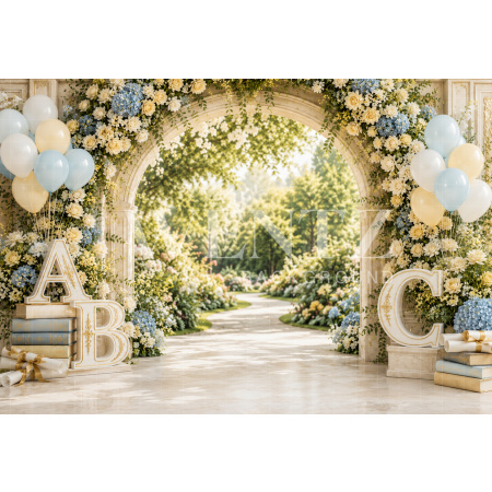 Fabric Photography Background ABC/ Backdrop 8914