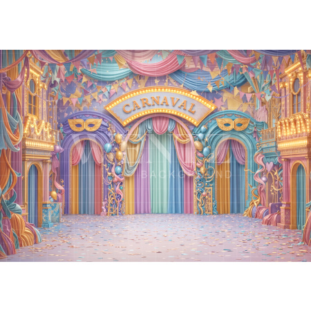Fabric Photography Background Carnival / Backdrop 8082