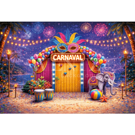 Fabric Photography Background Carnival / Backdrop 8084