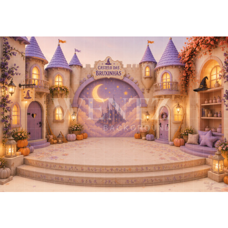 FFabric Photography Background Halloween Castle / Backdrop 8901