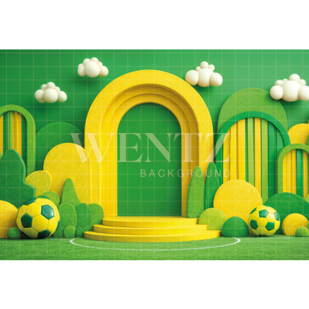 Fabric Photography Background Soccer World Cup / Backdrop 8203