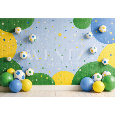 Fabric Photography Background Soccer World Cup / Backdrop 8205