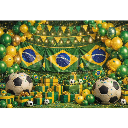 Fabric Photography Background Soccer World Cup / Backdrop 8258