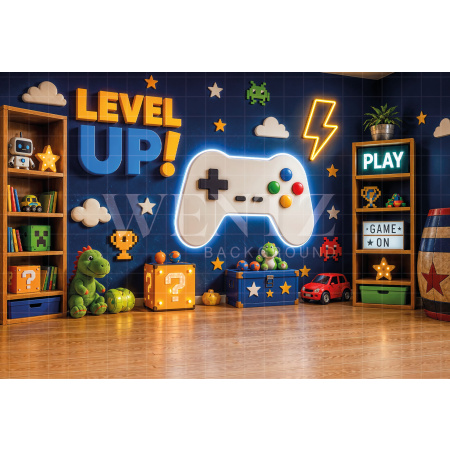 Fabric Photography Background Children's Day Gamer / Backdrop 8619