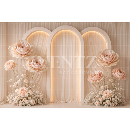 Fabric Photography Background Mother's Day Arches / Backdrop 8267