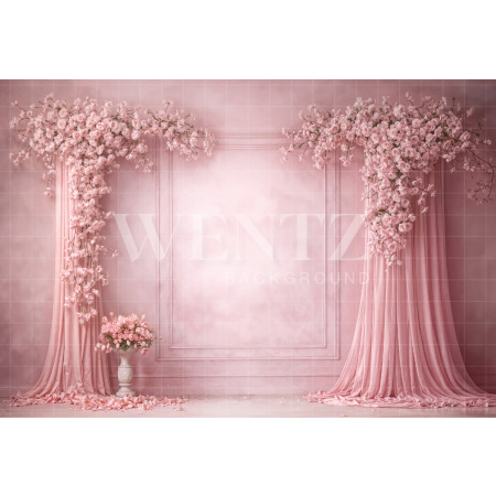 Fabric Photography Background Mother's Day Floral / Backdrop 8159