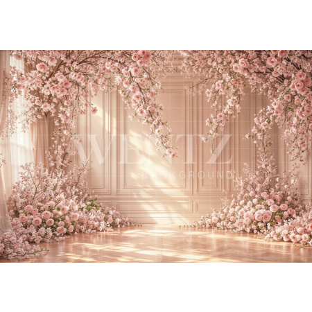 Fabric Photography Background Mother's Day Floral / Backdrop 8246