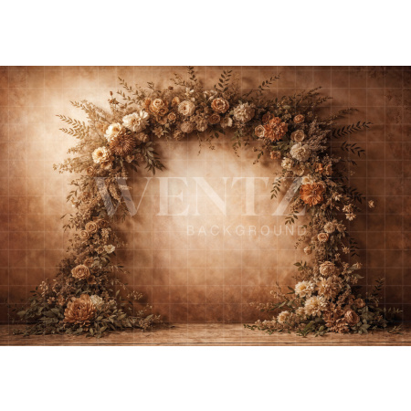 Fabric Photography Background Mother's Day Floral Arch / Backdrop 8125