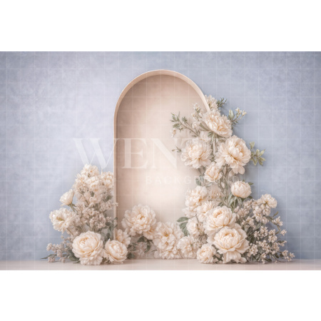 Fabric Photography Background Mother's Day Floral Arch / Backdrop 8152
