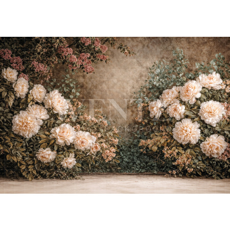 Fabric Photography Background Mother's Day Floral / Backdrop 8149