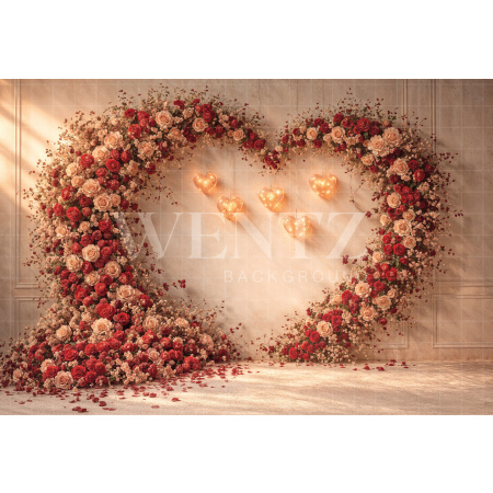 Fabric Photography Background Valentine's Day / Backdrop 8309