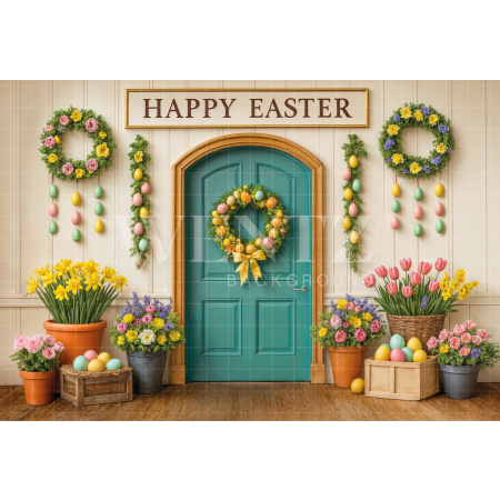 Fabric Photography Background Easter Facade / Backdrop 8005