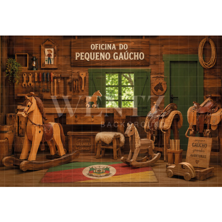Fabric Photography Background Farm / Backdrop 8643