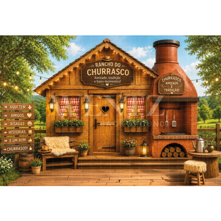 Fabric Photography Background Farmhouse / Backdrop 8651