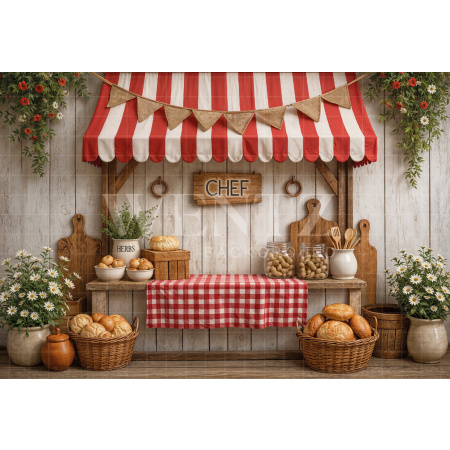 Fabric Photography Background Children's Chef / Backdrop 8327