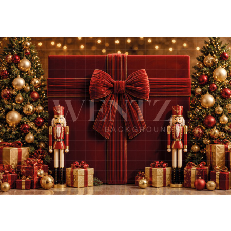 Fabric Photography Background Christmas / Backdrop 8456