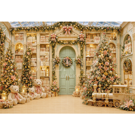 Fabric Photography Background Christmas / Backdrop 8879