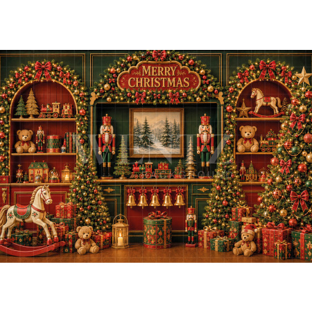 Fabric Photography Background Christmas / Backdrop 8888