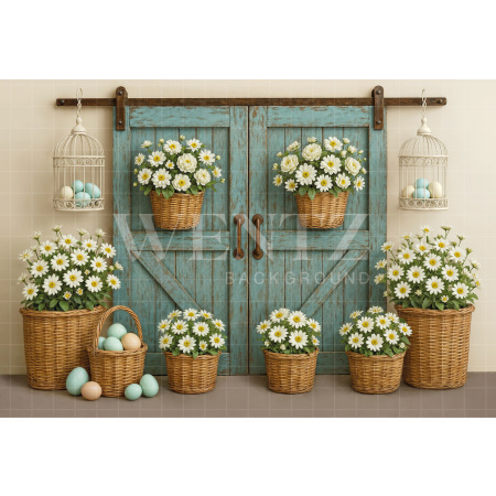 Fabric Photography Background Easter / Backdrop 8011