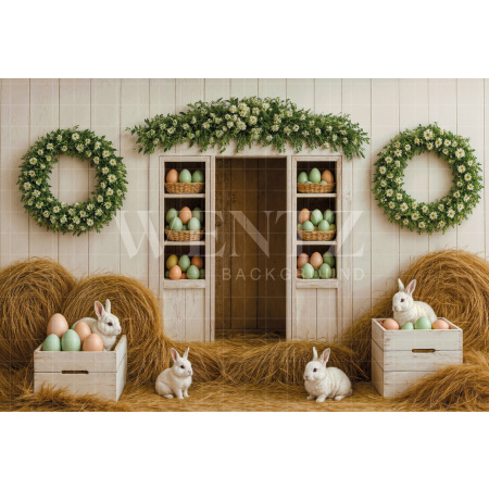 Fabric Photography Background Easter / Backdrop 8040