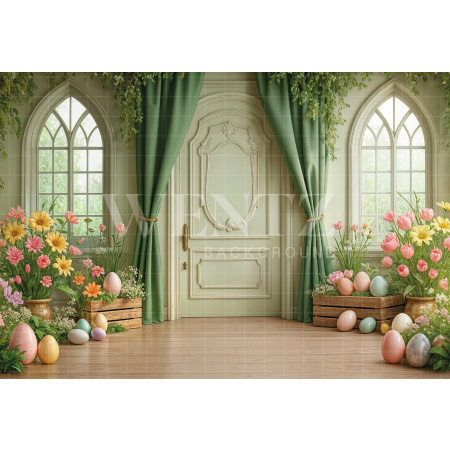 Fabric Photography Background Easter / Backdrop 8060