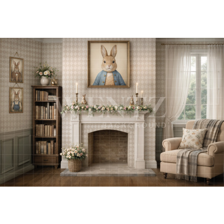 Fabric Photography Background Easter / Backdrop 8134