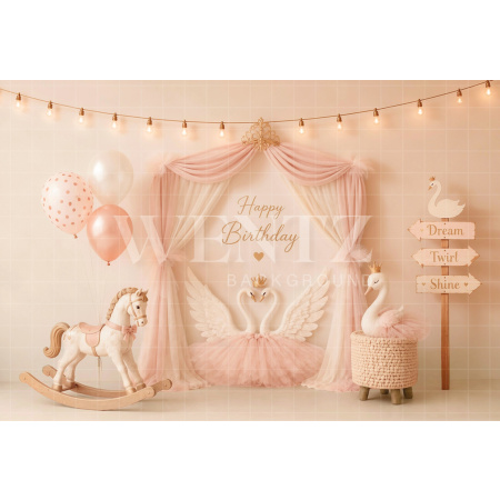Fabric Photography Background Ballet Cake Smash / Backdrop 8674