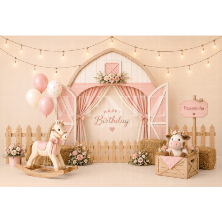 Fabric Photography Background Little Farm Cake Smash / Backdrop 8760