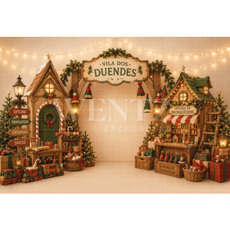 Fabric Photography Background Christmas Cake Smash / Backdrop 8822