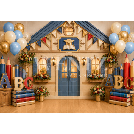 Fabric Photography Background ABC/ Backdrop 8912