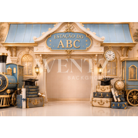 Fabric Photography Background ABC / Backdrop 8917