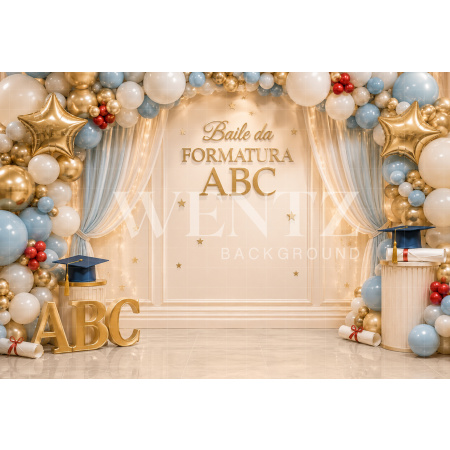 Fabric Photography Background ABC / Backdrop 8920