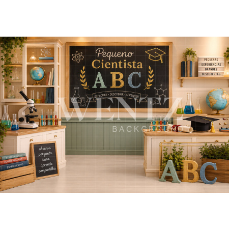 Fabric Photography Background ABC / Backdrop 8926