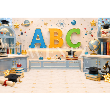 Fabric Photography Background ABC / Backdrop 8927