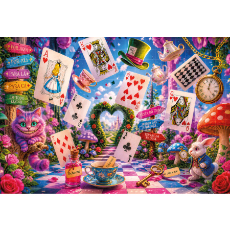 Fabric Photography Background Children's Day Alice / Backdrop 8598