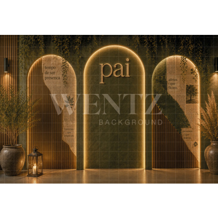 Fabric Photography Background Father's Day Arches / Backdrop 8431