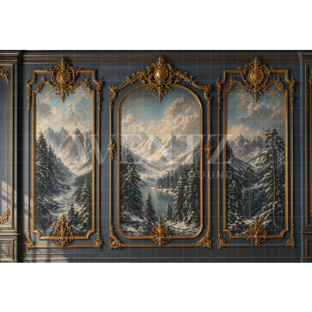 Fabric Photography Background Boiserie Father's Day / Backdrop 8404