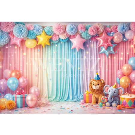 Fabric Photography Background Carnival / Backdrop 8087