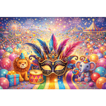 Fabric Photography Background Carnival / Backdrop 8088