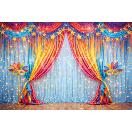 Fabric Photography Background Carnival / Backdrop 8089