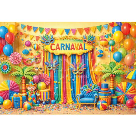 Fabric Photography Background Carnival / Backdrop 8093
