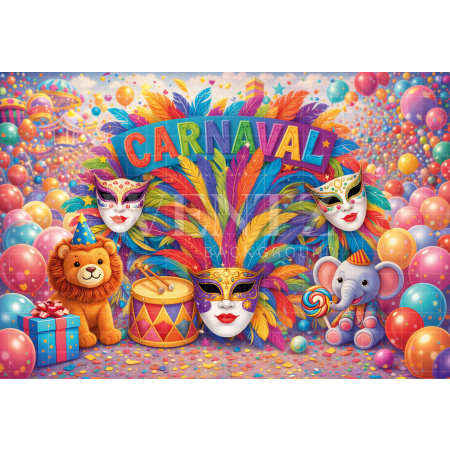 Fabric Photography Background Carnival / Backdrop 8094